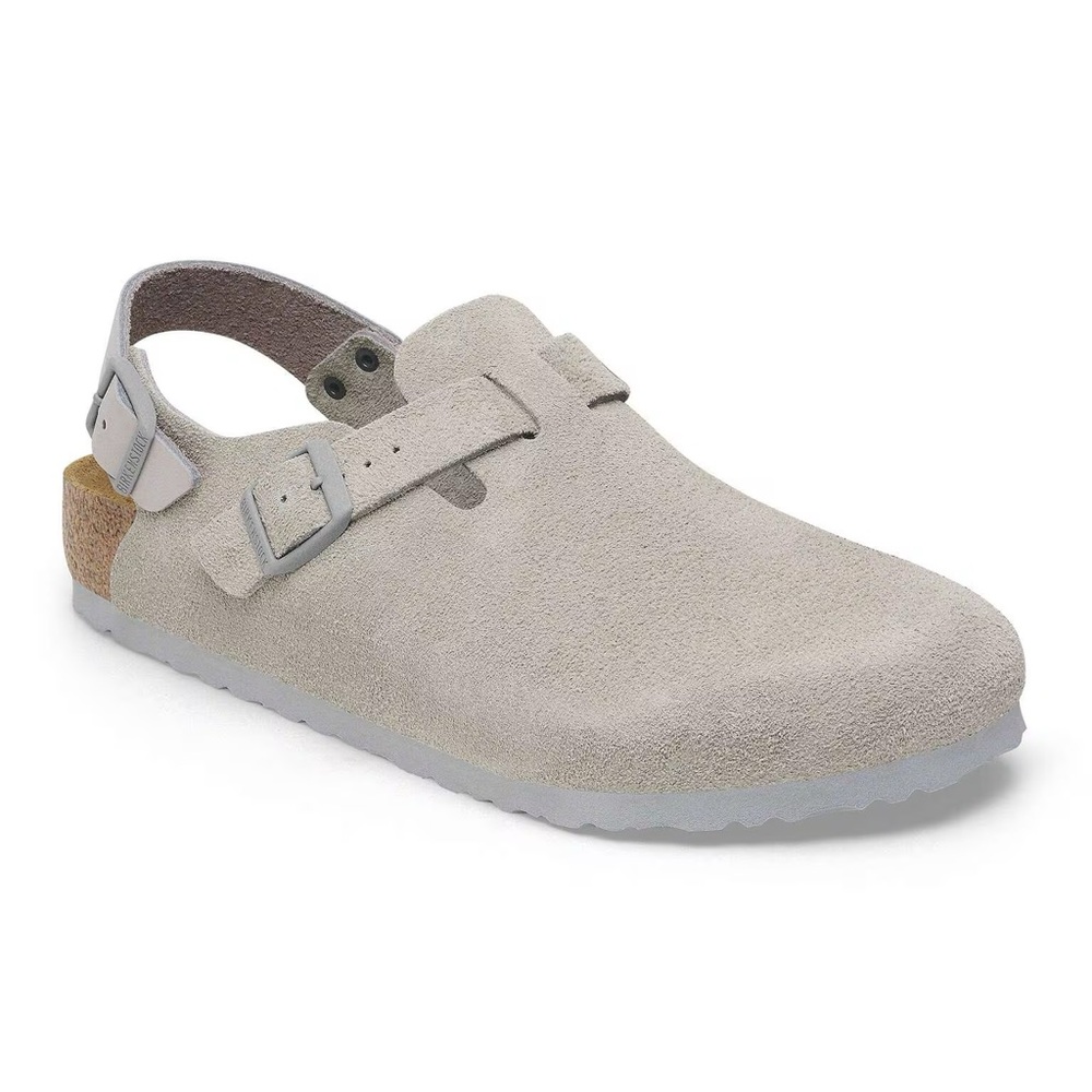 Birkenstock Tokio Suede Leather Stone Coin Sandal